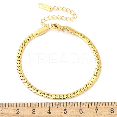 304 Stainless Steel Snake Chain Bracelets for Women LS-BJEW-U019-04G-07-1