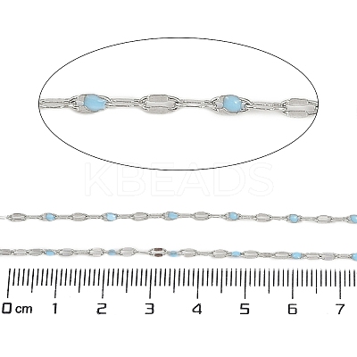 Brass Dapped Chains AJEW-Q153-02P-08-1