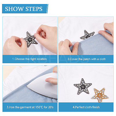 Star Hotfix Rhinestone PATC-WH0001-85-1
