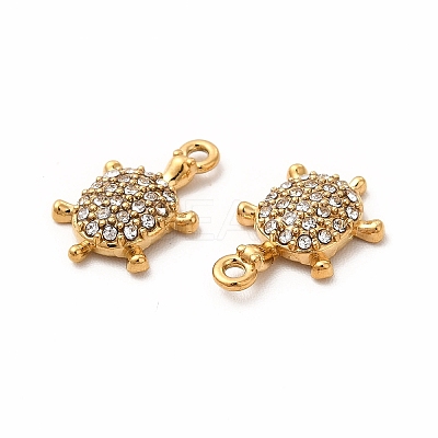 Ion Plating(IP) 316 Surgical Stainless Steel with Crystal Rhinestone Charms X-STAS-G305-06G-1