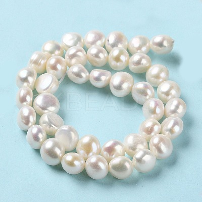 Natural Cultured Freshwater Pearl Beads Strands PEAR-E018-70-1