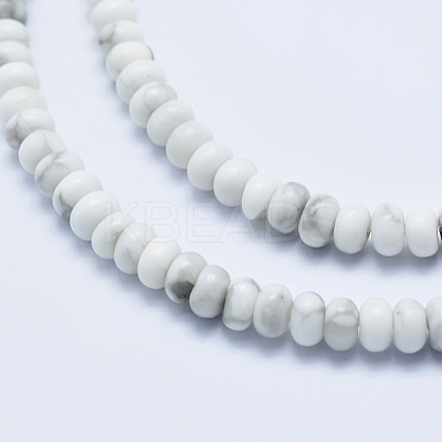 Natural Howlite Beads Strands G-P353-04-4mm-1