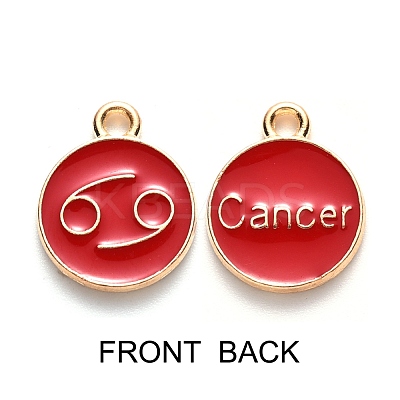 Alloy Enamel Pendants ENAM-SZ0001-28B-D-1