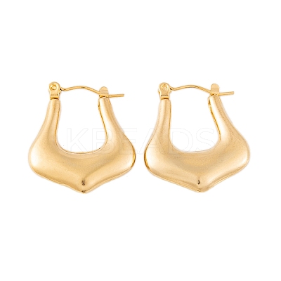 Ion Plating(IP) 304 Stainless Steel Hoop Earrings for Women EJEW-P279-25G-1