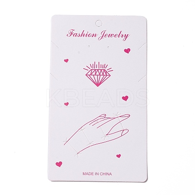 Paper Jewelry Display Cards for Necklace CDIS-F005-09-1