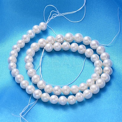 Natural Cultured Freshwater Pearl Beads Strands PEAR-L001-F-07-1