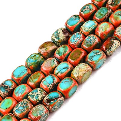 Natural Imperial Jasper Beads Strands X-G-N342-62G-1