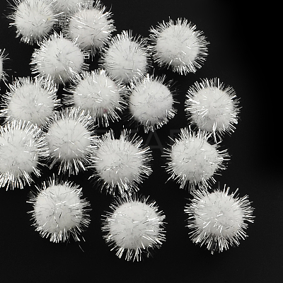Handmade DIY Doll Craft Pom Pom Yarn Pom Pom Balls AJEW-R046-2.0cm-10-1