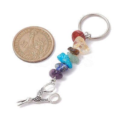 Tibetan Style Zinc Alloy Keychains KEYC-JKC00728-01-1