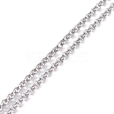 304 Stainless Steel Box Chains AJEW-JB01115-02-1