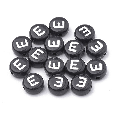 Opaque Acrylic Beads X-SACR-N002-02E-1