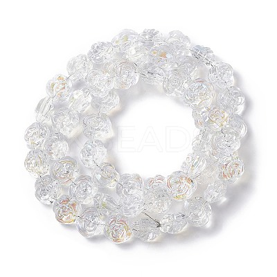 Electroplate Glass Beads Strands EGLA-L040-AB01-1