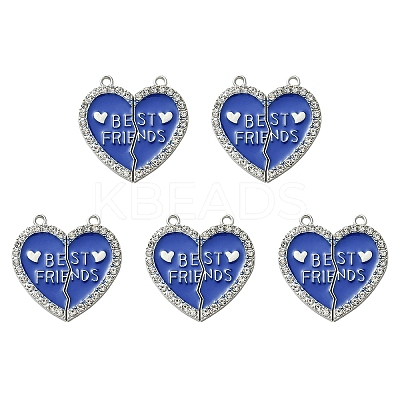 Alloy Enamel Split Pendant ENAM-YW0003-81H-1