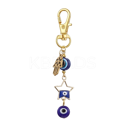 Alloy Enamel Pendant Decorations HJEW-JM01677-04-1