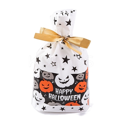 50Pcs Rectangle Halloween Candy Plastic Bags ABAG-U001-01Q-1