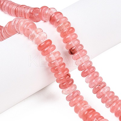 Cherry Quartz Glass Beads Strands G-T138-59-1
