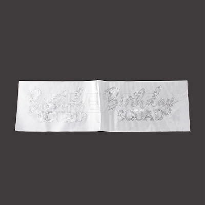 Word Birthday Squad Hotfix Rhinestone DIY-XCP0002-24-1