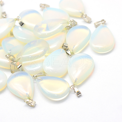 Teardrop Opalite Pendants G-Q368-21-1