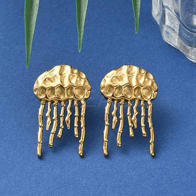 304 Stainless Steel Stud Earrings EJEW-Z081-02G-01-1