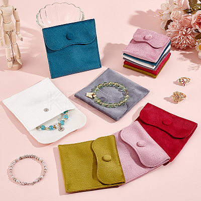 12Pcs 12 Styles Velvet Jewelry Pouches ABAG-AN0001-03-1