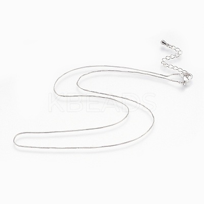 Brass Chain Necklaces X-NJEW-P222-05P-1