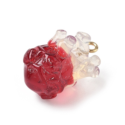 Transparent Resin Pendants CRES-D306-10G-A-1