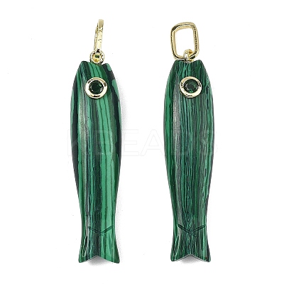 Synthetic Malachite Carved Pendants GG-CBA8D06-01G-04-1
