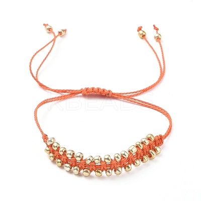 Electroplate Glass Seed Bead Braided Bracelets BJEW-JB04789-1