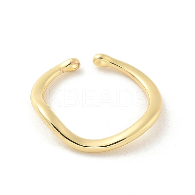 Brass Open Cuff Ring Components LS-KK-G518-06G-02-1