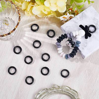 30Pcs Zinc Alloy Spring Gate Rings FIND-SP0001-40-1