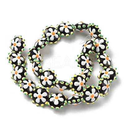 Baking Paint Glass Enamel Beads LAMP-S080-03F-1