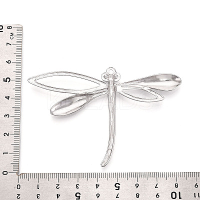 304 Stainless Steel Dragonfly Pendant Cabochon Settings STAS-T069-24P-1