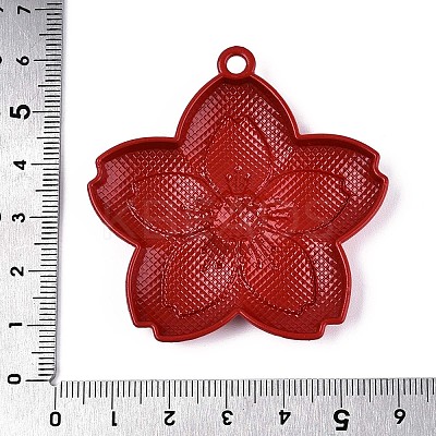 Spray Painted Alloy Big Pendants PALLOY-T092-81A-1