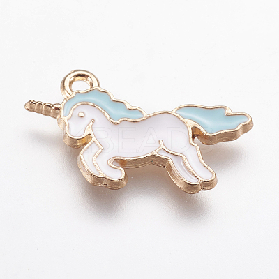 Alloy Enamel Pendants X-ENAM-G124-03E-1