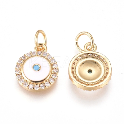 Brass Charms ZIRC-L070-86G-1