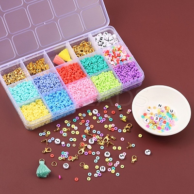 DIY Heishi Beads Jewelry Set Making Kit DIY-YW0005-25-1