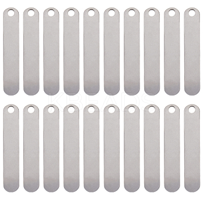 20Pcs 201 Stainless Steel Blank Pendants STAS-SC0009-98A-1
