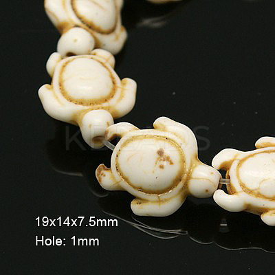 Synthetic Howlite Beads TURQ-E007-M-1