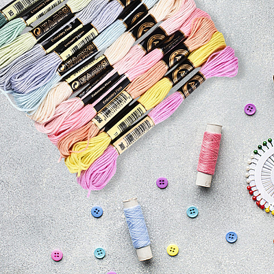 6-Ply Polyester Embroidery Floss OCOR-WH20074-01A-01-1