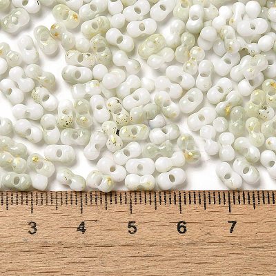 Two Tone Baking Paint Glass Seed Beads SEED-F005-01A-10-1