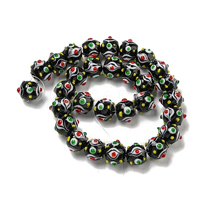 Handmade Lampwork Beads Strands LAMP-N025-05F-1