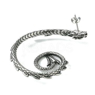 316 Surgical Stainless Steel Cuff Earrings EJEW-E300-18AS-03-1