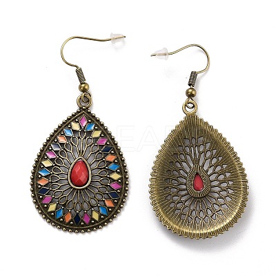 Bohemia Vintage Teardrop Dangle Earrings LS-EJEW-I261-06AB-1