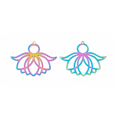 201 Stainless Steel Pendants STAS-B038-06MC-1