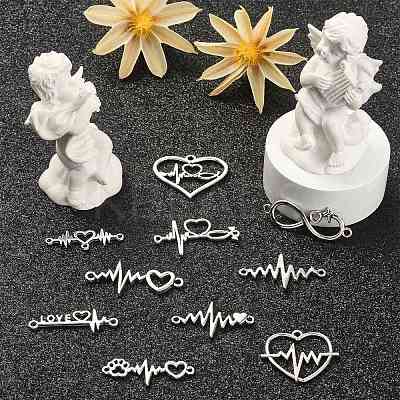 DIY Tibetan Style Jewelry Making Findings Kits PALLOY-CJ0002-27-1