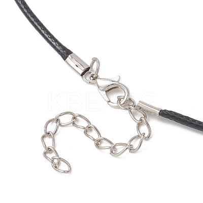 Opalite & Natural Green Aventurine & Tiger Eye & Blue Spot Jasper & Rose Quartz Copper Wire Wrapped Faceted Heart Pendant Black PU Leather Cord Necklaces NJEW-JN05837-1