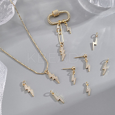 16Pcs 4 Styles Brass Pendants KK-GA0001-74-1