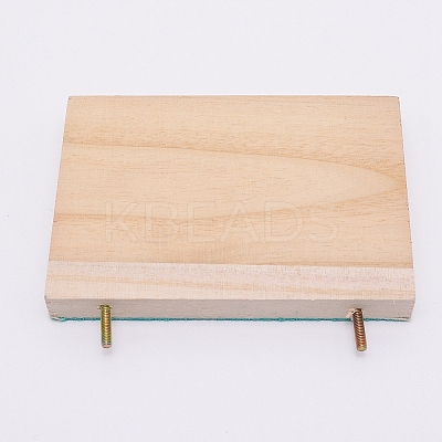 Wooden Grinding Board AJEW-WH0162-18-1