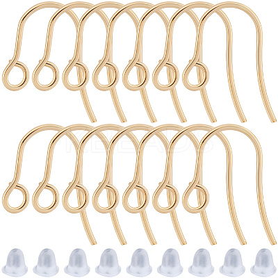 20Pcs 316 Surgical Stainless Steel Earring Hooks STAS-BBC0008-55G-1