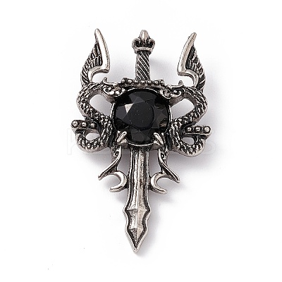 Natural Obsidian Pendants G-H281-03E-1